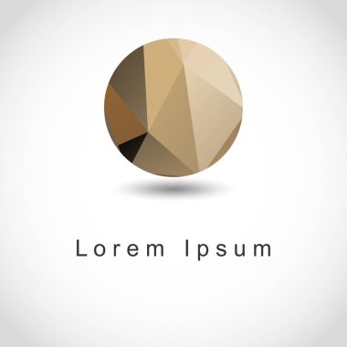 soyut geometrik küresel şekli