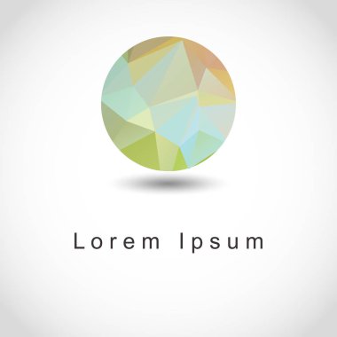 soyut geometrik küresel şekli