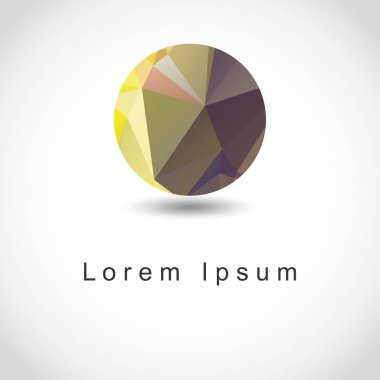 soyut geometrik küresel şekli