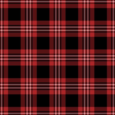 Siyah, kırmızı ve beyaz ekose seamless modeli