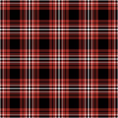 Siyah, kırmızı ve beyaz ekose seamless modeli