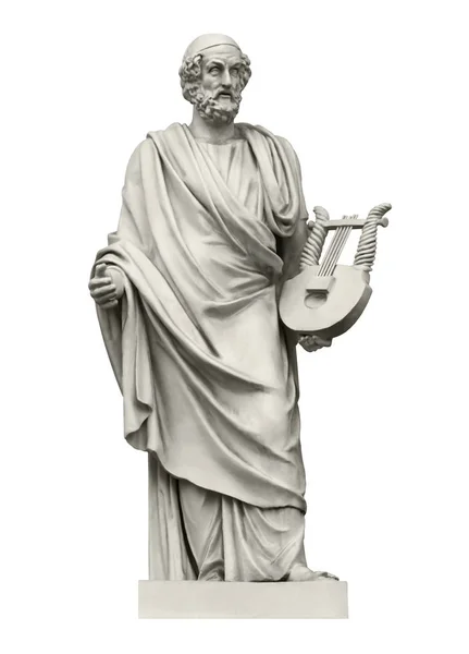 Standbeeld van de oude Griekse dichter Homerus — Stockfoto