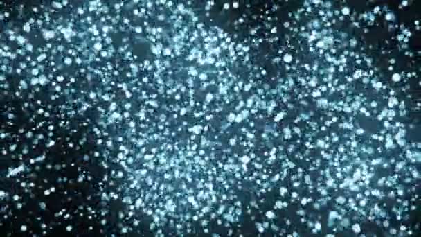 Abstract Background Shiny Particles Cyan Tint Seamless Loop More Color — Stock Video