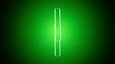 El yeşil arka plan üzerinde iplik izole yüksek gerilim işareti çekilmiş. Sorunsuz döngü animasyon. Daha fazla simge ve benim portföyünde mevcut renk seçenekleri.