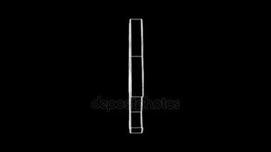 El siyah arka plan üzerine iplik izole biohazard sembolü çekilmiş. Sorunsuz döngü animasyon. Daha fazla simge ve benim portföyünde mevcut renk seçenekleri.