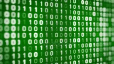 İkili kod ile teknoloji yeşil arka plan soldan sağ dijital ekranına taşır. Sorunsuz döngü. Daha fazla renk seçenekleri, kamera açıları ve farklı animasyon benim portföyü içinde kullanılabilir.