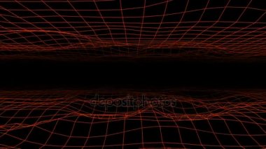 Soyut altın akan 3d kılavuz siyah arka plan üzerine. Sorunsuz döngü. 4k, Uhd, Ultra Hd çözünürlük. Benim portföyünde mevcut daha fazla renk seçenekleri.