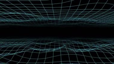 Soyut neon siyah arka plan üzerine 3D kılavuz akan. Sorunsuz döngü. 4k, Uhd, Ultra Hd çözünürlük. Benim portföyünde mevcut daha fazla renk seçenekleri.