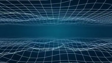 Soyut beyaz akan 3d kılavuz koyu mavi zemin üzerine. Sorunsuz döngü. 4k, Uhd, Ultra Hd çözünürlük. Benim portföyünde mevcut daha fazla renk seçenekleri.
