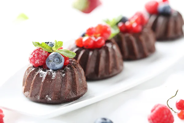 Słodkie Torty czekoladowe — Zdjęcie stockowe
