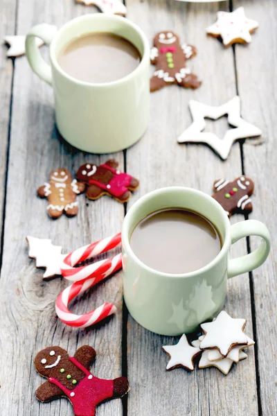 Gingerbread cookies  on  table — Stock Photo, Image