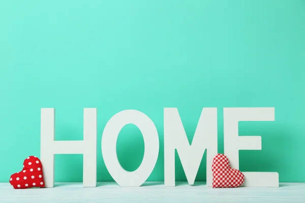 Word home of the decorative letters — Stock Photo, Image