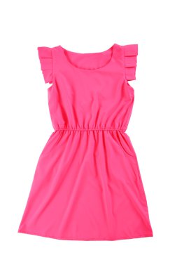 Pink dress isolated clipart