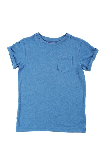 T-shirt blu isolata — Foto Stock