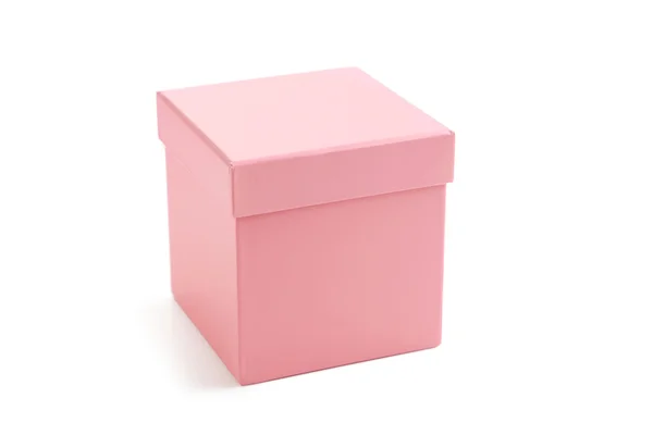 分離されたピンク色のボックス — ストック写真