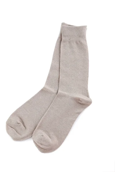 Grey socks isolated — Stock Photo, Image