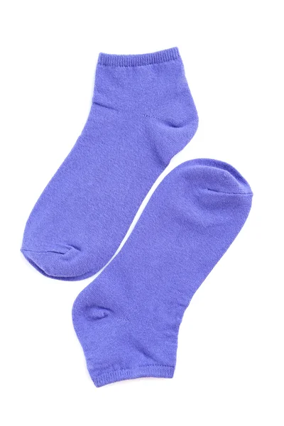 Синие носки изолированы — стоковое фото