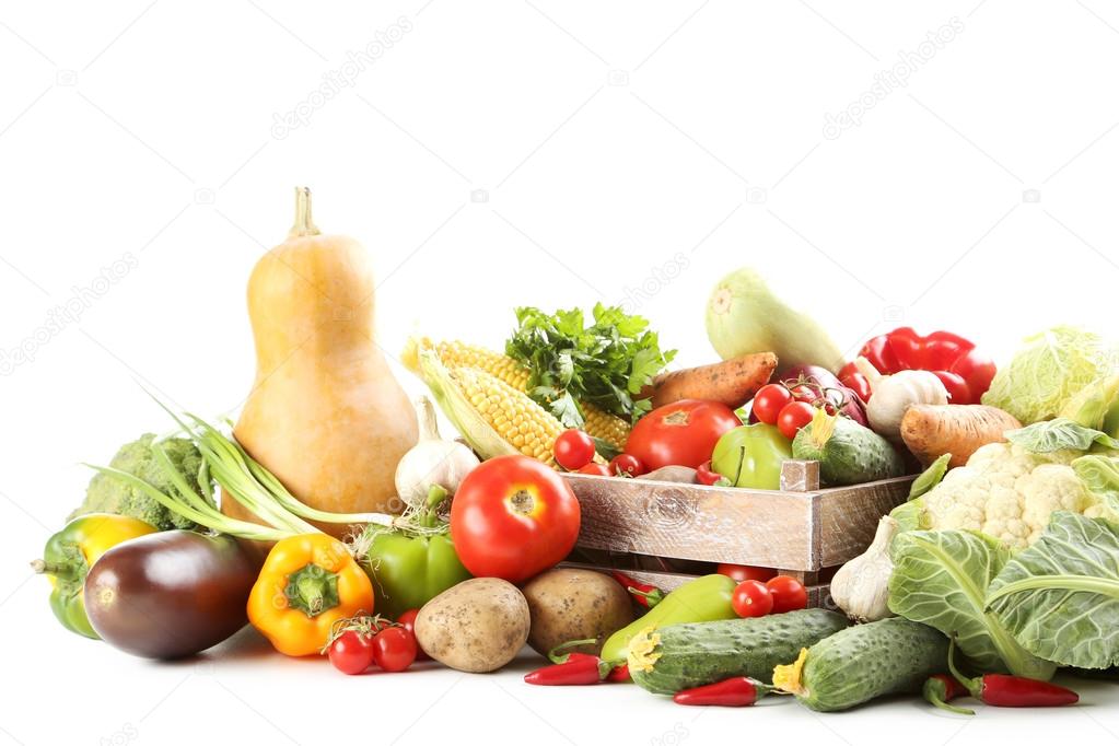 Ripe and tasty vegetables 