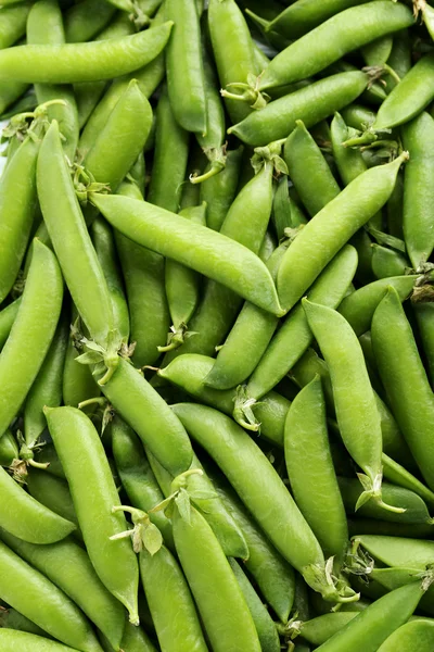 新鮮な緑のエンドウ豆の背景 — ストック写真
