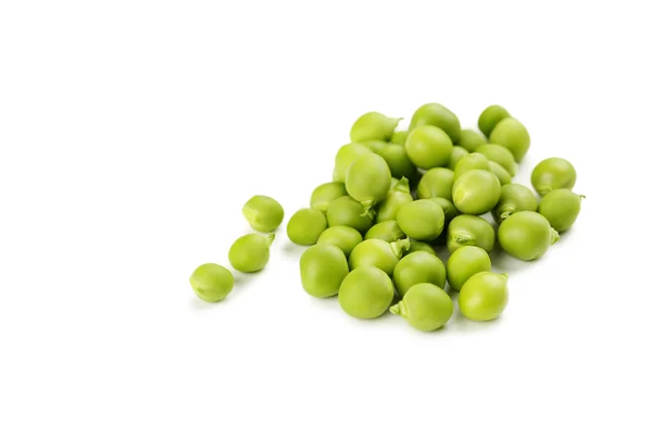 Groene erwten geïsoleerd — Stockfoto