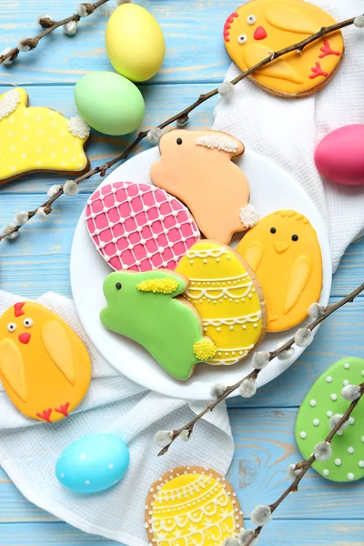 Colorful easter cookies — Stock Photo, Image