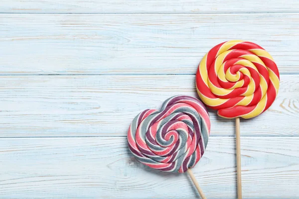 Sweet lollipops on  table — Stock Photo, Image