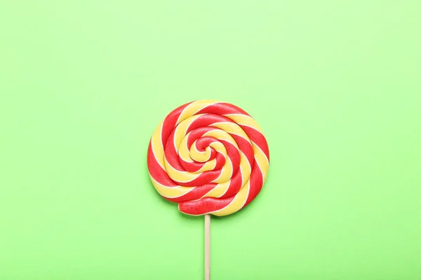 Zoete lollipop op achtergrond — Stockfoto