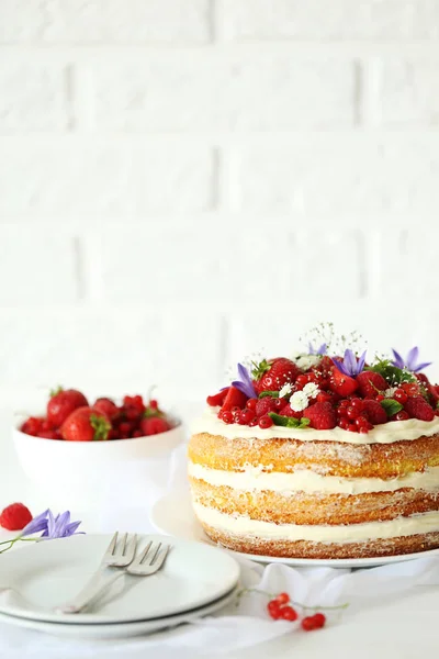 Bolo de biscoito delicioso — Fotografia de Stock