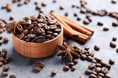 Kavrulmuş kahve çekirdeği. 