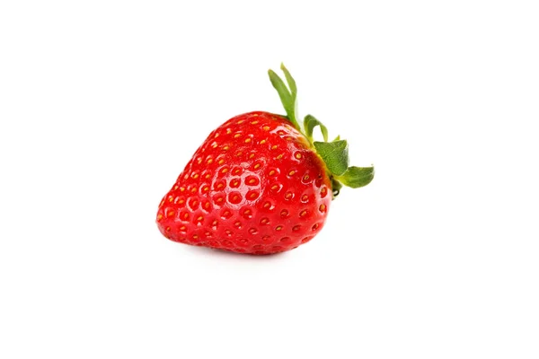 Φράουλα απομονωμένη σε ένα λευκό — Φωτογραφία Αρχείου