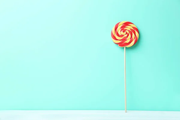 Sweet lollipop on  background — Stock Photo, Image