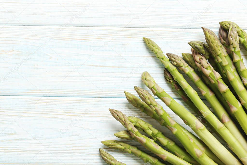 Fresh green asparagus 