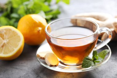 Çay zencefil kökü ile 