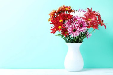 Kasımpatı çiçekleri arka plan üzerinde