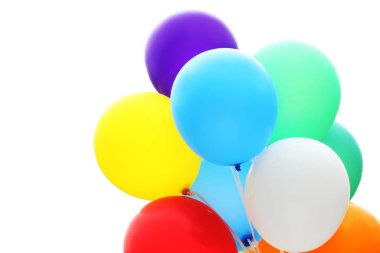 izole renkli balonlar 