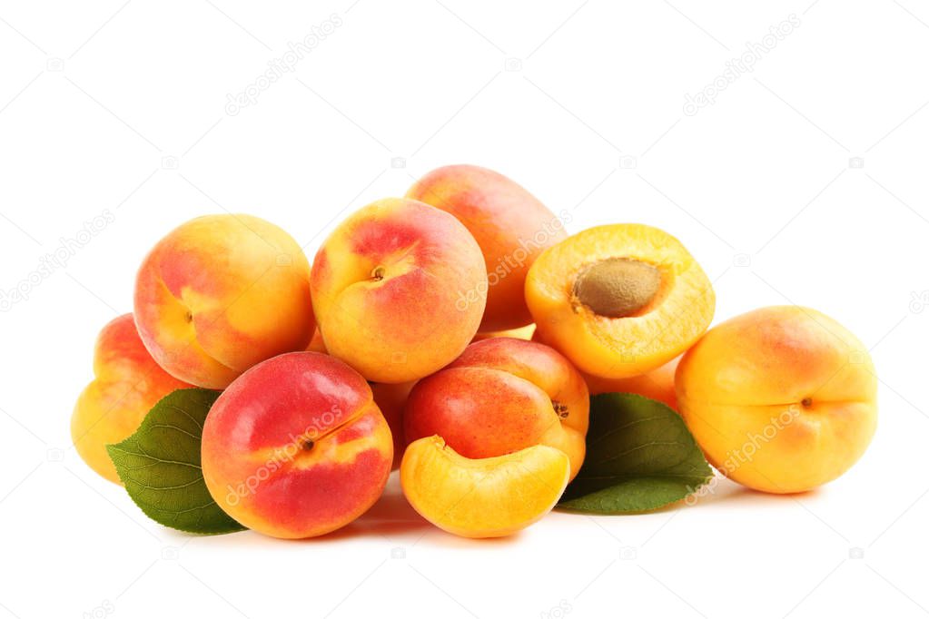 Ripe apricots fruit