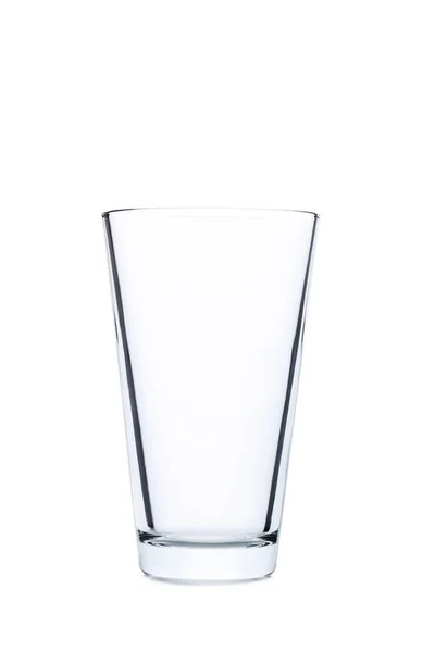 Leeres Glas auf weißem Grund — Stockfoto