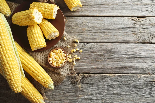 Sweet corns on table — Stock Photo, Image