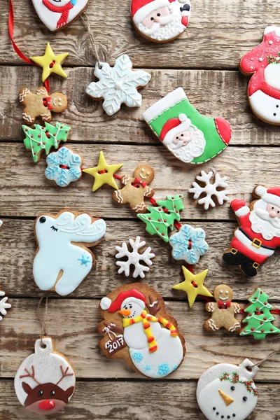 Christmas cookies on table — Stock Photo, Image