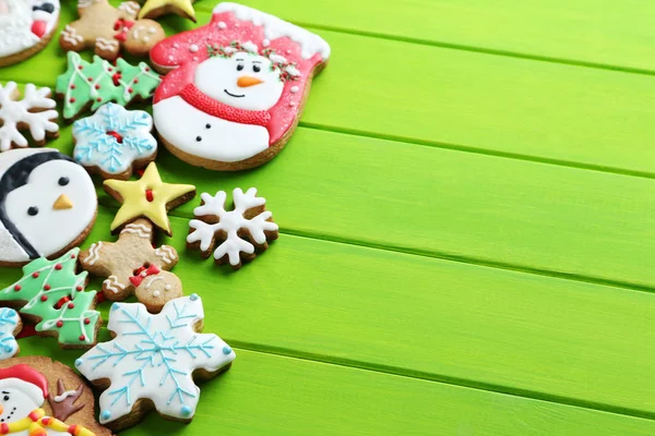 Christmas cookies on  table — Stock Photo, Image