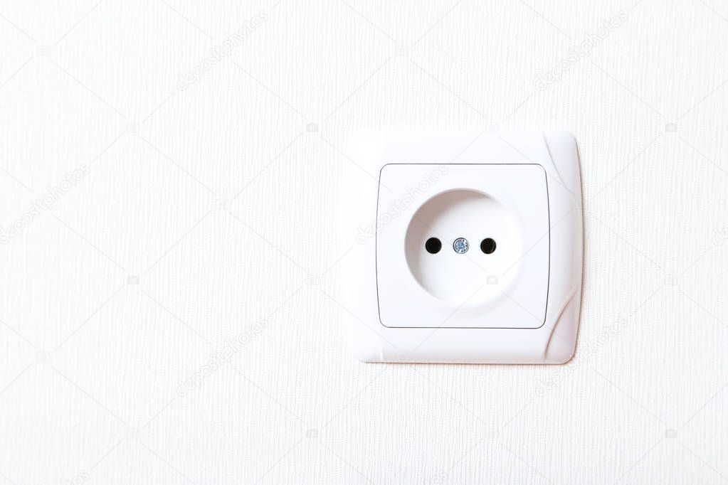 Electrical socket on  wall