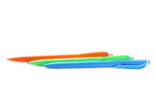 Colored pens on white — Stock Photo, Image