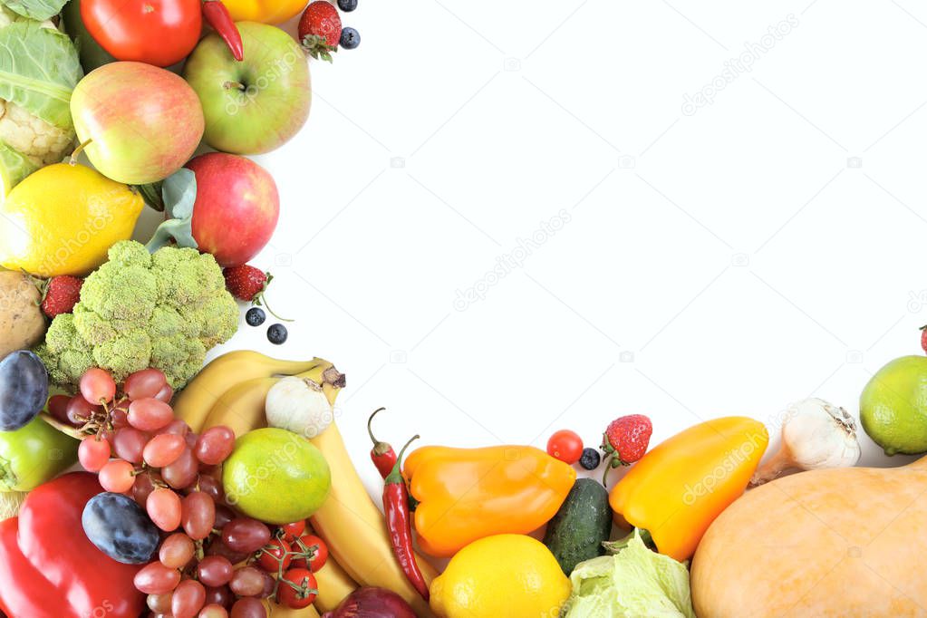 Tasty fruits and vegetables