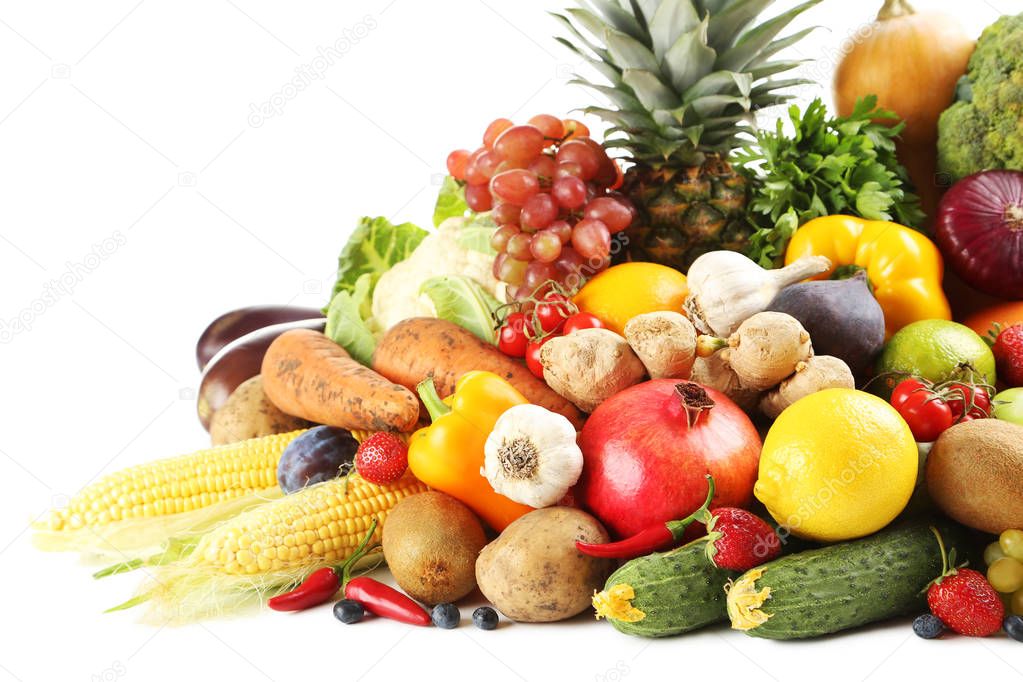 Tasty fruits and vegetables