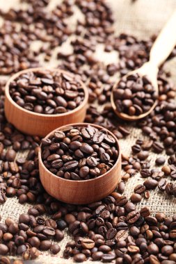 Kahverengi kahve çekirdekleri