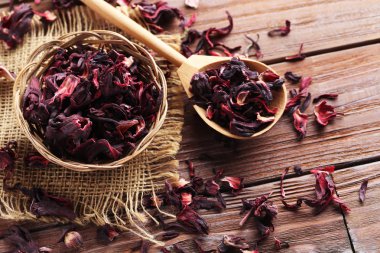 Kuru çay kaşığı ve sepeti 