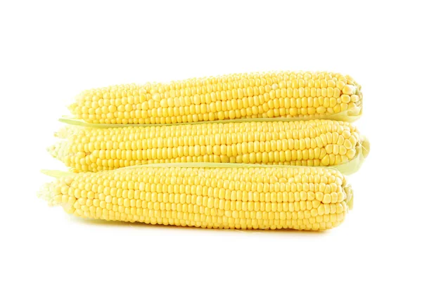 Kukurydza na białym — Zdjęcie stockowe