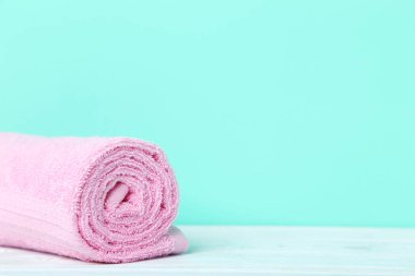 Pembe havlu yakın çekim