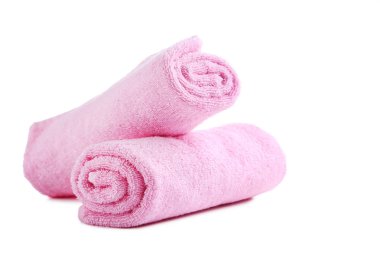 Pembe havlu yakın çekim 