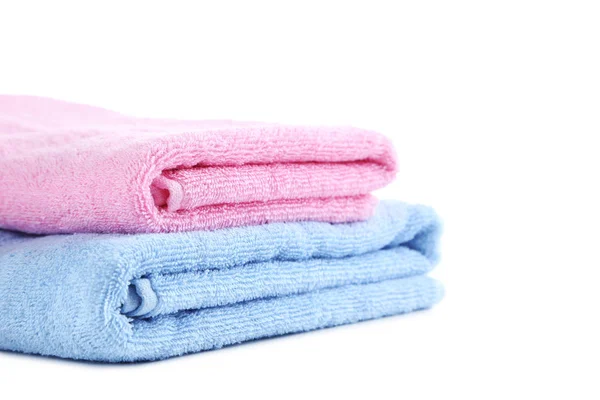 Blue and pink towels — Stock Photo, Image